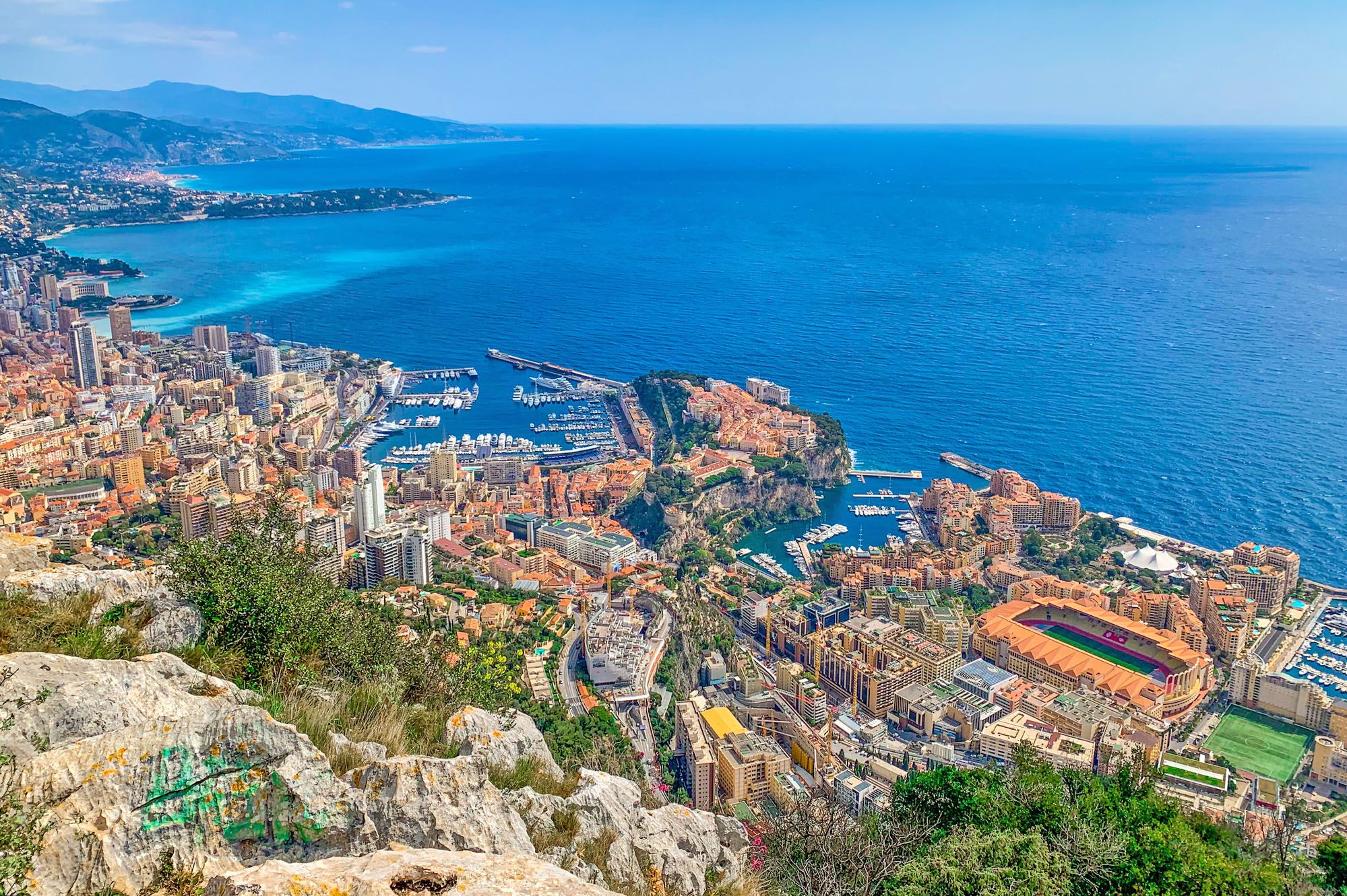Route de la Turbie et arrivée à Monaco