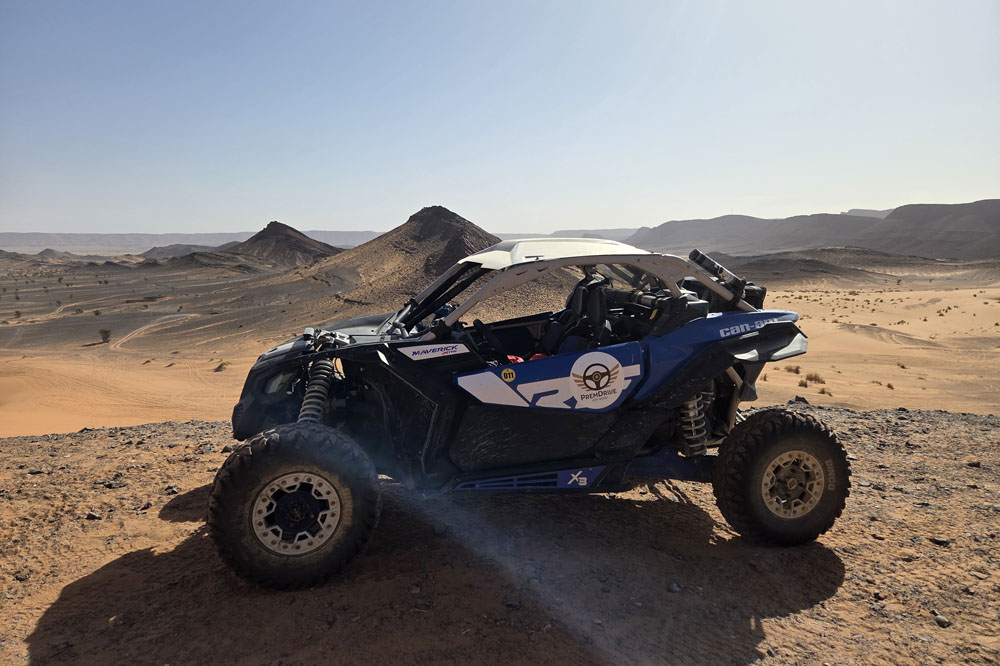 Raid off-road SSV à Ouzina, au Maroc, en CanAm 1000 X3 Turbo